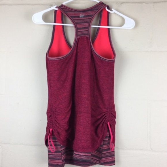 Athleta Royal Pigeon Double Layer Side Cinch Tank Size Small - Picture 5 of 8